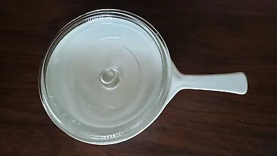 Corning Ware Microwave Browning Dish Skillet Pan MW-83-B W/Glass Lid • $13.99