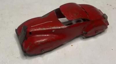 Vtg Marx Wyandotte Red Pressed Steel Streamline Convertible Car For Auto Carrier • $45