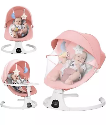 Baby Swing For Infants5 Speed Bluetooth Rocker3 Timer Setting For 0-12 Months • $205