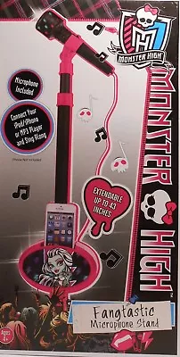 Microphone With Stand MONSTER HIGH Fangtastic Sing Along To Your MP3 Songs • $47.95