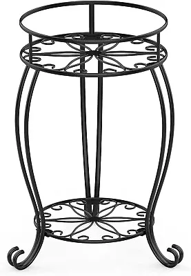 Heavy Duty Metal Plant Stand 2Tier Round Planter Holder Indoor/Outdoor Display • $25