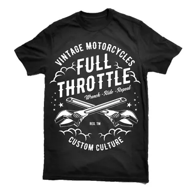 £12.99 • Buy T Shirt Vintage Motorcycle Biker Classic Tee Bike Retro Garage Top Motor S-3XL