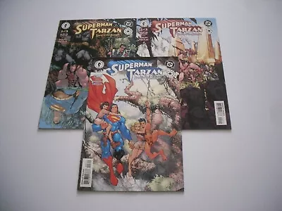 Superman / Tarzan : Sons Of The Jungle 1-3 Full Set : Ref 1180 • £3.99