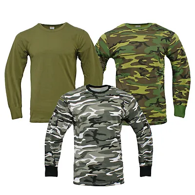 £9.95 • Buy Army Shirt US Combat Tactical Military Style Long Sleeve T Sweatshirt Urban Camo