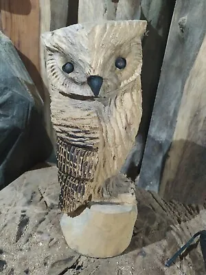 £45 • Buy Great Gift Idea Sussex Chainsaw Carvings Elm Owl Home Or Garden Wooden Sculpture