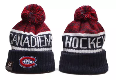 Montreal Canadiens Red Knit Pom Beanie Adult One Size • $17.95