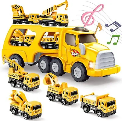 EUTOYZ Toys For 2 3 Year Old Boys Toy Cars Construction Toys For 1-6 Year Old B • £22.22