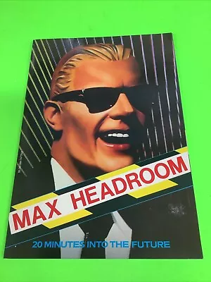 Max Headroom  20 Minutes Into The Future  Book 1986 Random House First Edition • $15