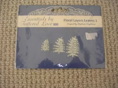 £2.50 • Buy Tattered Lace Cutting Die Set 'Floral Layers Leaves 1'