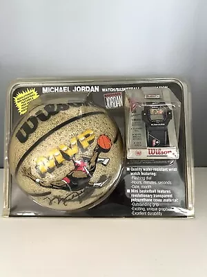 Vintage Michael Jordan MVP  Wilson Slam Dunk Basketball Watch Combo • $145