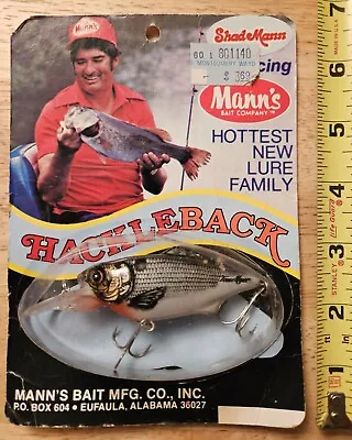 Vtg TOM MANN'S Hackleback Fishing Lure NOC NOS  • $19.99