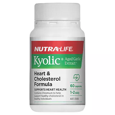 Nutra-Life Kyolic Aged Garlic Extract Heart & Cholesterol Formula 60 Capsules • $21.99