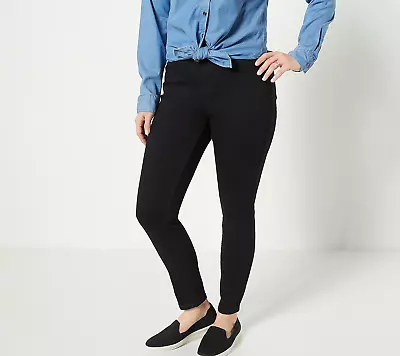 Denim & Co. Petite Cozy Touch Denim Pull-On Jeans Black 16 New • $24.25