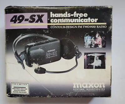 Maxon 49-SX Hands Free Communicator FM Two Way Radio 1 Piece  • $29.90