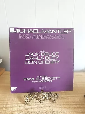 MICHAEL MANTLER-NO ANSWER.WATT/2 GATEFOLD ExLib VG+ LP RECORD*23 • $12.95