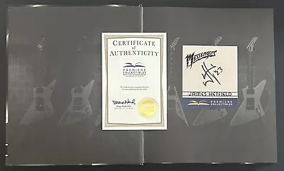 Messengers: The Guitars Of JAMES HETFIELD Book Metallica SIGNED AUTOGRAPHED COA! • $51
