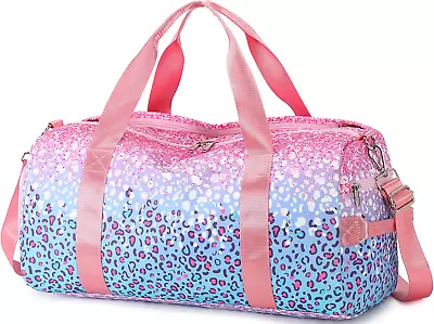 Duffle Bag Girls Kids Dance Bag Cute Gym Bag With Shoes Compartment & Wet Separa • $36.88