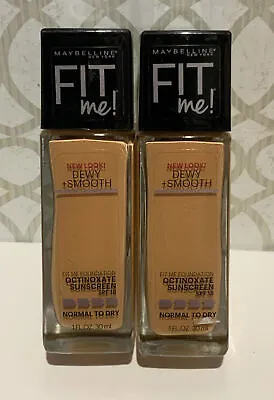 🍒 Maybelline Fit Me! Dewy+Smooth Foundation-#245 Classic Beige-‼️lot Of 2 • $15.99