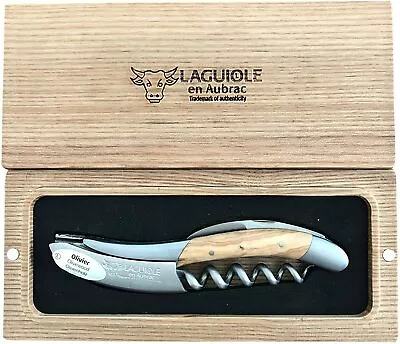 Laguiole En Aubrac Sommelier DeLuxe No 7 Corkscrew With Olivewood Handle • £266