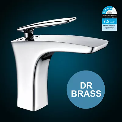 BRASS Bathroom Chrome Flick Handle Basin Mixer Tap Vanity Sink Round Faucet WELS • $99