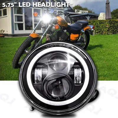 5.75  LED Headlight Projector Hi/Lo For Yamaha Virago 250 750 535 1100 Vmax 1200 • $46.89