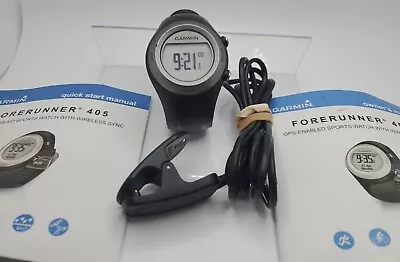 GARMIN Forerunner 405 Water Resistant Running GPS Black & Gray With Charger • $29.95
