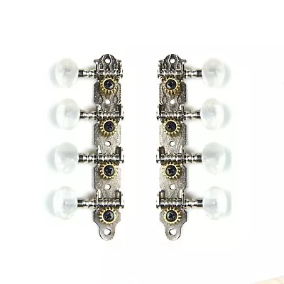 4-on-Plate Classic Style Mandolin Tuning Keys Tuners Head Pegs Pearloid (1Lx1R) • $14.99