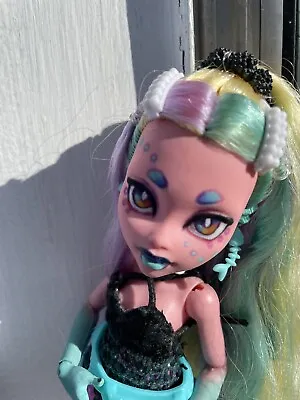 Monster High OOAK G3 Lagoona Blue Monster High Repaint - Custom Face And Shirt • $60