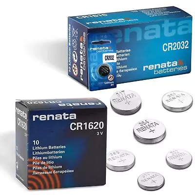 2x All Sizes Renata Watch Battery Swiss Made Silver Oxide Renata Batteries Cell • £3.09