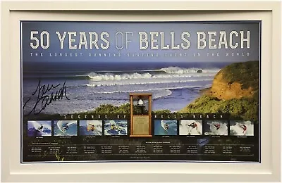 $395 • Buy “50 Years Legends Of Bells Beach” Print Signed Tom Carroll Framed Photo Proof