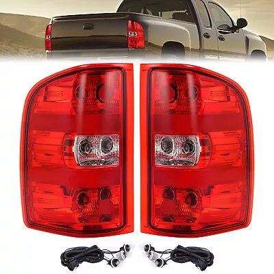 Pair Tail Lights For Chevy Silverado 07-14 & GMC Sierra 07-10 1500 2500 3500 HD • $47