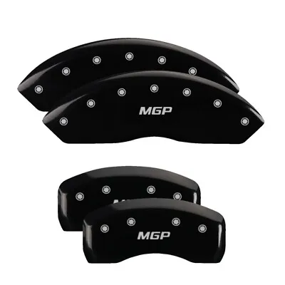 MGP Caliper Cover W Engraving 4 PC Kit Gloss Black For 2010-17 Mercedes E Class • $279