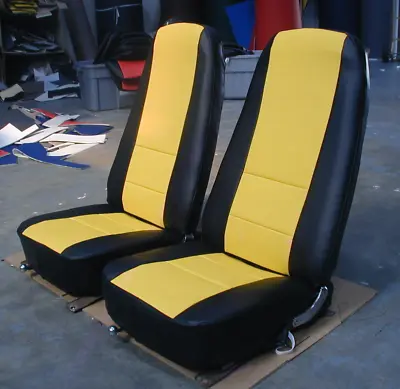 For 1968-1978 Chevy Corvette C3 Iggee S.leather Custom Fit 2 Front Seat Covers • $199