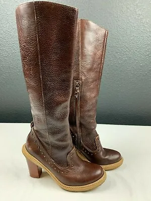 $79.99 • Buy Schuler & Sons Philadelphia Anthropologie Cherrywood Studded Leather Boots 7.5