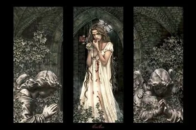 VICTORIA FRANCES ~ ANGELS TRIPTYCH 24x36 ART POSTER NEW/ROLLED! • $24.99