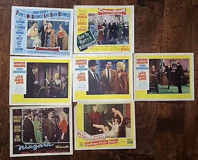 Marilyn Monroe - 7 Original Lobby Cards - Let’s Make Love No Business…..& More • $40