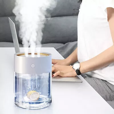 $20.49 • Buy 2000mL Ultrasonic USB Humidifier Air Purifier Aroma Oil Mist Diffuser LED Light