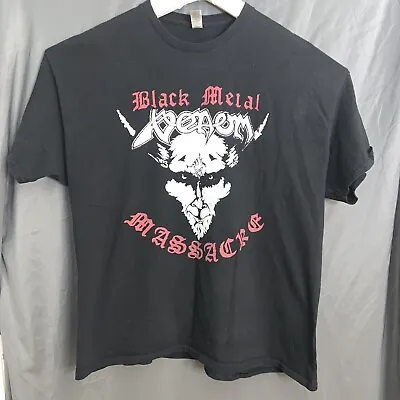 Venom Black Metal Massacre Double Sided Sz 2X  Black T Shirt • $28.99