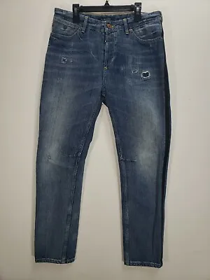 Maison Scotch Jeans Womens Size 28 L'Adorable Boyfriend Distress Button Fly Crop • $17.97