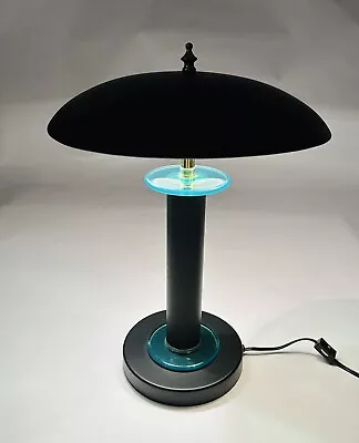 Vintage Lamp 80s Memphis Design Post MCM Spaceship Saucer Desk Table Light • $62.99