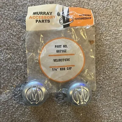 Vintage MURRY Pedal Tricycle Car Hub Cap NOS (1.1/4 Inch) Pair • $20