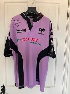 Kooga Neath & Swansea Ospreys 2007/08 Away Rugby Shirt/Jersey-Large-Mint-Rare • £24.99