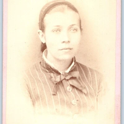 $11.75 • Buy C1870s Wheeling, W. VA. Cute Young Girl Photo Card Hyena Brown West Virginia H10