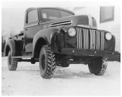 1942 Marmon-Herrington Ford 1/2 Ton 4x4 Pickup Press Photo 0016 - Alcan Highway • $13.67