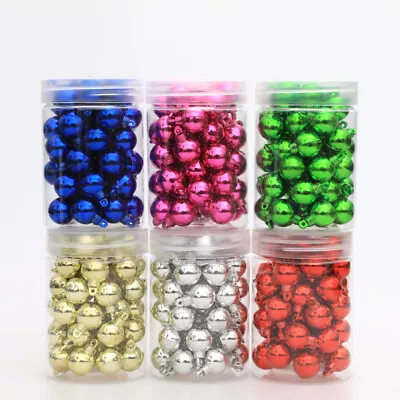 48Pcs 1.5cm Christmas Tree Mini Xmas Balls Decorations Baubles Party Ornament • $18.87