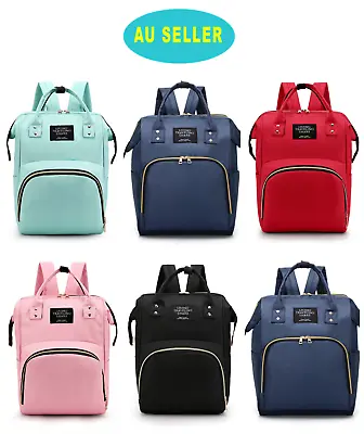 Extra Large Baby Backpack Waterproof Maternity Travel Nappy Mummy Bag Bags • $25.98