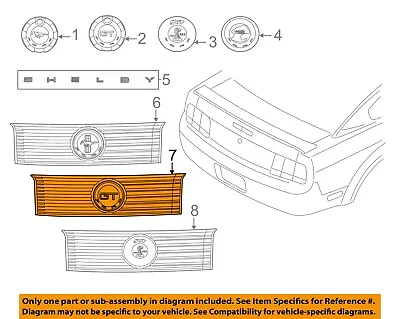 FORD OEM 10-14 Mustang Trunk Lid-Finish Panel Trim AR3Z6342528F • $225