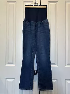 Lot Of 3 Pair Indigo Blue Maternity Full Panel Blue Jeans | Women’s XL Long • $4.99