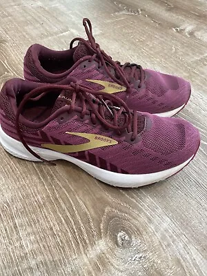 £47.56 • Buy Brooks Womens Launch 6 Pink Magenta Gold Running Shoes Size 7.5 (1247199)