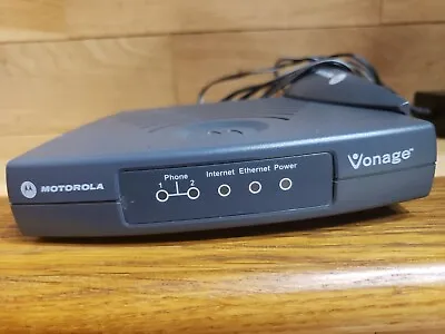 Motorola VT2142-VD Telephone Adapter VoIP Broadband Router. Stand Power Supply  • $10